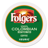 KEURIG DR PEPPER Folgers® 0570 100% Colombian Decaf Coffee K-Cups, 24/Box