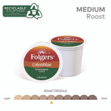 KEURIG DR PEPPER Folgers® 0570 100% Colombian Decaf Coffee K-Cups, 24/Box
