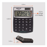 VICTOR TECHNOLOGY LLC 1000 1000 Minidesk Calculator, 8-Digit LCD