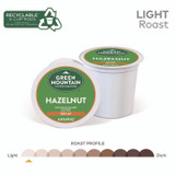 KEURIG DR PEPPER Green Mountain Coffee® 7792 Hazelnut Decaf Coffee K-Cups, 24/Box