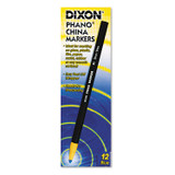 DIXON TICONDEROGA CO. 00080 China Marker, Blue, Dozen