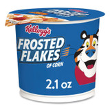 KELLOGG'S 01468 Breakfast Cereal, Frosted Flakes, Single-Serve 2.1 oz Cup, 6/Box