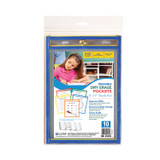 C-LINE PRODUCTS, INC 41610 Reusable Dry Erase Pockets, Super Heavy-Duty, Top Load 6 x 9 Insert, Clear Front, Assorted Border Colors, 10/Pack