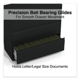 ALERA HLF4241BL Lateral File, 3 Legal/Letter/A4/A5-Size File Drawers, Black, 42" x 18.63" x 40.25"