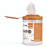 SANI PROFESSIONAL P54072PK Sani-Cloth Bleach Germicidal Disposable Wipes, Deep-Well Lid Canister, 10.5 x 6, 75/Canister