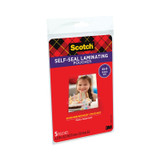 3M/COMMERCIAL TAPE DIV. Scotch™ PL900G Self-Sealing Laminating Pouches, 9.5 mil, 4.38" x 6.38", Gloss Clear, 5/Pack