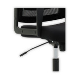 OIF MS4217 Mesh Mid-Back Chair, Supports Up to 225 lb, 17" to 21.5" Seat Height, Black