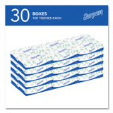KIMBERLY CLARK Surpass® 21340 Facial Tissue for Business, Flat Box, 2-Ply, White, 100 Sheets/Box, 30 Boxes/Carton