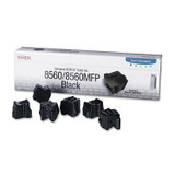 XEROX CORP. 108R00727 108R00727 Solid Ink Stick, 6,800 Page-Yield, Black, 6/Box
