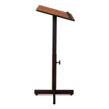 NATIONAL PUBLIC SEATING Oklahoma Sound® 70MO Portable Presentation Lectern Stand, 20 x 18.25 x 44, Medium Oak