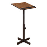 NATIONAL PUBLIC SEATING Oklahoma Sound® 70MO Portable Presentation Lectern Stand, 20 x 18.25 x 44, Medium Oak