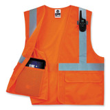 TENACIOUS HOLDINGS, INC. ergodyne® 21137 GloWear 8220HL Class 2 Standard Mesh Hook and Loop Vest, Polyester, 2X-Large/3X-Large, Orange