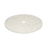 BOARDWALK 4027NAT Natural Burnishing Floor Pads, 27" Diameter, White, 5/Carton
