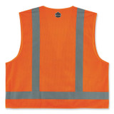 TENACIOUS HOLDINGS, INC. ergodyne® 24011 GloWear 8249Z Class 2 Economy Surveyors Zipper Vest, Polyester, X-Small, Orange