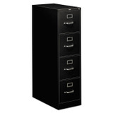 HON COMPANY 314PP 310 Series Vertical File, 4 Letter-Size File Drawers, Black, 15" x 26.5" x 52"