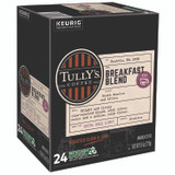 KEURIG DR PEPPER Tully's Coffee® 192719 Breakfast Blend Coffee K-Cups, 24/Box