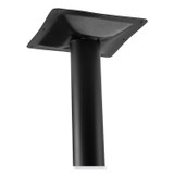 NATIONAL PUBLIC SEATING NPS® CT33636RC1MY Cafe Table, 36w x 36d x 36h, Square Top/Round Base, Mahogany Top, Black Base
