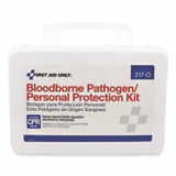 FIRST AID ONLY, INC. 217O Bloodborne Pathogen and Personal Protection Kit with Microshield, 26 Pieces, Plastic Case