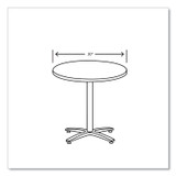 HON COMPANY BTRND30NB9L Between Round Table Top, 30" Diameter, Silver Mesh
