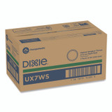 GEORGIA PACIFIC Dixie® UX7WS Pathways Soak-Proof Shield Mediumweight Paper Plates, WiseSize, 6.87" dia, Green/Burgundy, 500/Carton