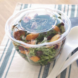 ECO-PRODUCTS,INC. EPSB48BASE Salad Bowls, 48 oz, 6.69" Diameter x 4.38" h, Clear, Plastic, 300/Carton