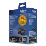BROTHER INTL. CORP. LC1072PKS LC1072PKS Innobella Super High-Yield Ink, 1,200 Page-Yield, Black, 2/Pack