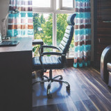 FLOORTEX ER1213419ER Cleartex Ultimat Polycarbonate Chair Mat for Hard Floors, 48" w x 53" l, Clear