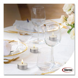 STERNO GROUP 40100 Tealight Candle, 5 Hour Burn, 0.5"h, White, 50/Pack, 10 Packs/Carton