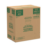 DART 6B12 Foam Container, Squat, 6 oz, White, 50/Pack, 20 Packs/Carton