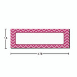 TEACHER CREATED RESOURCES 77204 Chevron Labels Magnetic Accents, Chevron Labels, 1.5" x 4.75", Assorted Colors, 20/Pack