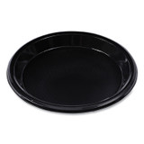 BOARDWALK PLHIPS10BL Hi-Impact Plastic Dinnerware, Plate, 10" dia, Black, 125/Sleeve, 4 Sleeves/Carton