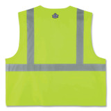 TENACIOUS HOLDINGS, INC. ergodyne® 21167 GloWear 8225Z Class 2 Standard Solid Vest, Polyester, Lime, 2X-Large/3X-Large