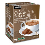 KEURIG DR PEPPER Café Escapes® 6801CT Cafe Escapes Milk Chocolate Hot Cocoa K-Cups, 96/Carton