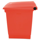 RUBBERMAID COMMERCIAL PROD. 6143 RED Indoor Utility Step-On Waste Container, 8 gal, Plastic, Red