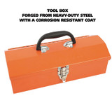 GREAT NECK SAW MFG. CTB9 16-Piece Light-Duty Office Tool Kit, Metal Box, Red