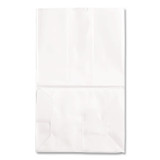 ROSS & WALLACE PAPER PRODUCTS, INC. GW20S500 Grocery Paper Bags, 20# Squat Size, 40# Basis Weight, 8.13" x 5.88" x 12.5", White, 500/Bundle