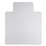 ALERA MAT4553CFPL Studded Chair Mat for Flat Pile Carpeted Floors, Rectangular with Wide Lip, Straight Edges, 45" x 53", Clear