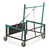 NATIONAL PUBLIC SEATING NPS® TAD Table Assist Dolly, 1,000 lb Capacity, 38 x 30 x 44.5, Black/Green