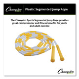 CHAMPION SPORT Sports PR8 Segmented Plastic Jump Rope, 8 ft, Yellow/White