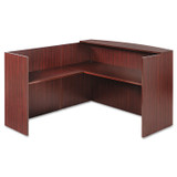 ALERA VA324424MY Alera Valencia Reversible Reception Return, 44.13w x 23.63d x 41.5h, Mahogany