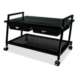 VERTIFLEX PRODUCTS VF95530 Underdesk Machine Stand with Drawers, 25.3w x 15.8d x 15.4h, Black