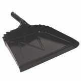 IMPACT PRODUCTS, LLC 4216 Heavy-Duty Commercial Dust Pan, 16 x 15.5, 5.38" Handle, 20-Gauge Steel, Black