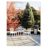 SAFCO PRODUCTS 9935BL Evos Series Steel Waste Container, 38 gal., Steel, Powder Coated Finish, Black