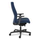 HON COMPANY I2U2AHAX13TK Ignition 2.0 Fabric Upholstered Mid-Back Task Chair with Adjustable T-Arms, 17" to 21.5" Seat Height, Navy Seat/Back