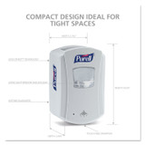 GO-JO INDUSTRIES PURELL® 132004 LTX-7 Touch-Free Dispenser, 700 mL, 5.75 x 4 x 8.62, White