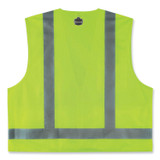 TENACIOUS HOLDINGS, INC. ergodyne® 24027 GloWear 8249Z Class 2 Economy Surveyors Zipper Vest, Polyester, 2X-Large/3X-Large, Lime