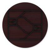 ALERA FT7260DMY Round Wood Folding Table, 59" Diameter x 29.13h, Mahogany