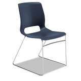 HON COMPANY MS101RE Motivate High-Density Stacking Chair, Supports 300 lb, 17.75" Seat Height, Regatta Seat, Regatta Back, Chrome Base, 4/Carton