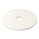 3M/COMMERCIAL TAPE DIV. 08477 Low-Speed Super Polishing Floor Pads 4100, 13" Diameter, White, 5/Carton