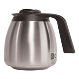 BUNN-O-MATIC THERMBLK Thermal Carafe, 64 oz, Stainless Steel/Black